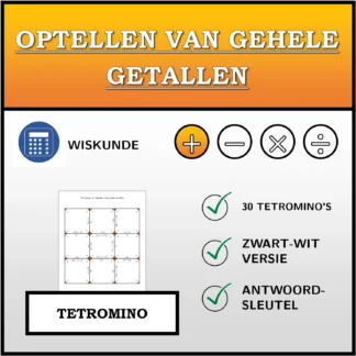 Tetromino: Optellen van gehele getallen