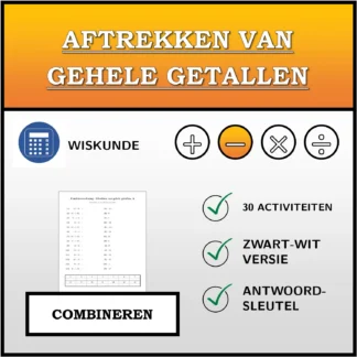 Combineeroefening: Aftrekken van gehele getallen