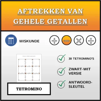 Tetromino: Aftrekken van gehele getallen