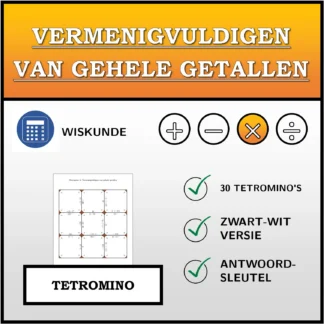 Tetromino: Vermenigvuldigen van gehele getallen