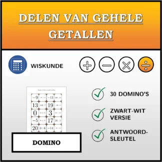 Domino: Delen van gehele getallen