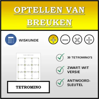 Tetromino: Optellen van breuken