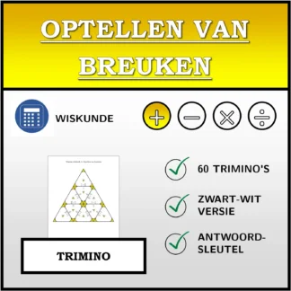 Trimino: Optellen van breuken
