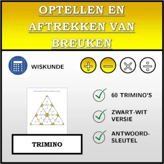 Trimino: Optellen en aftrekken van breuken