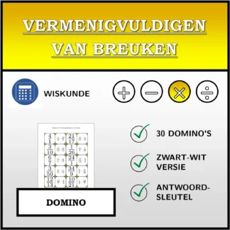 Domino: Vermenigvuldigen van breuken