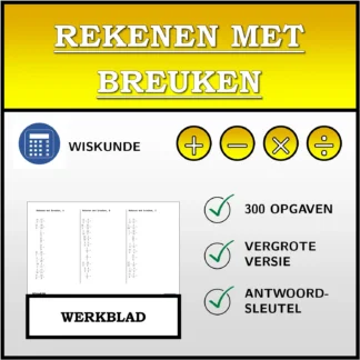 Werkblad: Rekenen met breuken