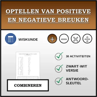 Combineeroefening: Optellen van positieve en negatieve breuken