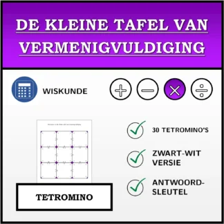 Tetromino: De kleine tafel van vermenigvuldiging