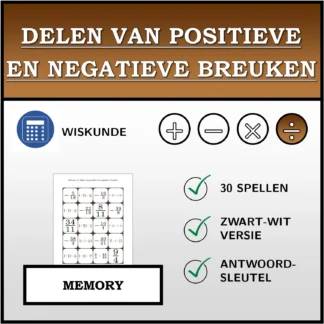 Memory: Delen van positieve en negatieve breuken