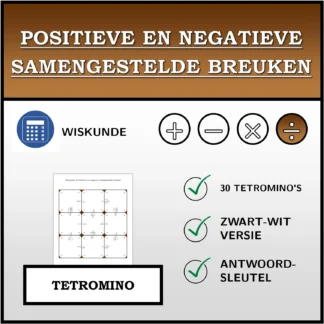 Tetromino: Positieve en negatieve samengestelde breuken