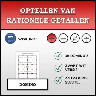 Domino: Optellen van rationele getallen