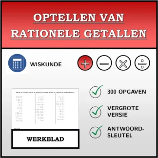 Werkblad: Optellen van rationele getallen
