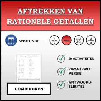Combineeroefening: Aftrekken van rationele getallen