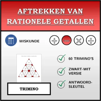 Trimino: Aftrekken van rationele getallen