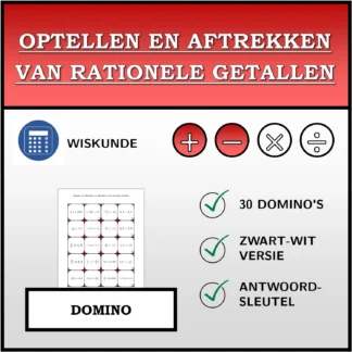 Domino: Optellen en aftrekken van rationele getallen