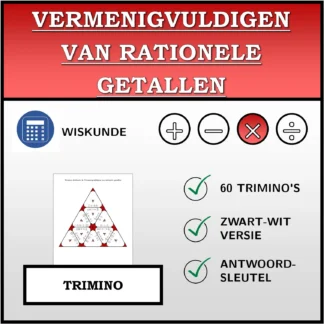 Trimino: Vermenigvuldigen van rationele getallen