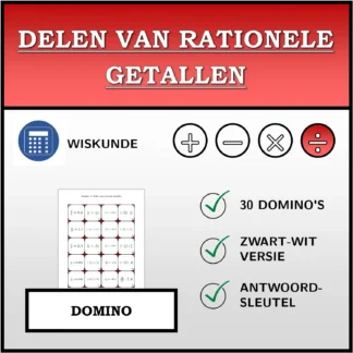 Domino: Delen van rationele getallen