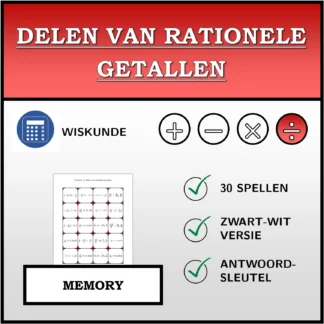 Memory: Delen van rationele getallen