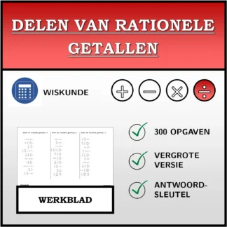 Werkblad: Delen van rationele getallen