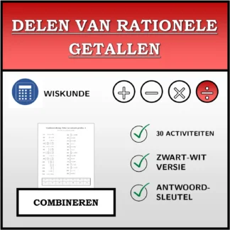 Combineeroefening: Delen van rationele getallen