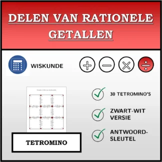 Tetromino: Delen van rationele getallen