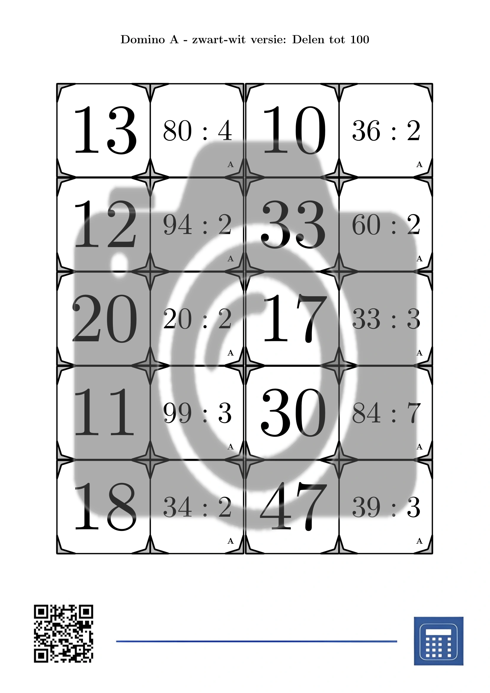 Domino: Delen tot 100 - Afbeelding 3