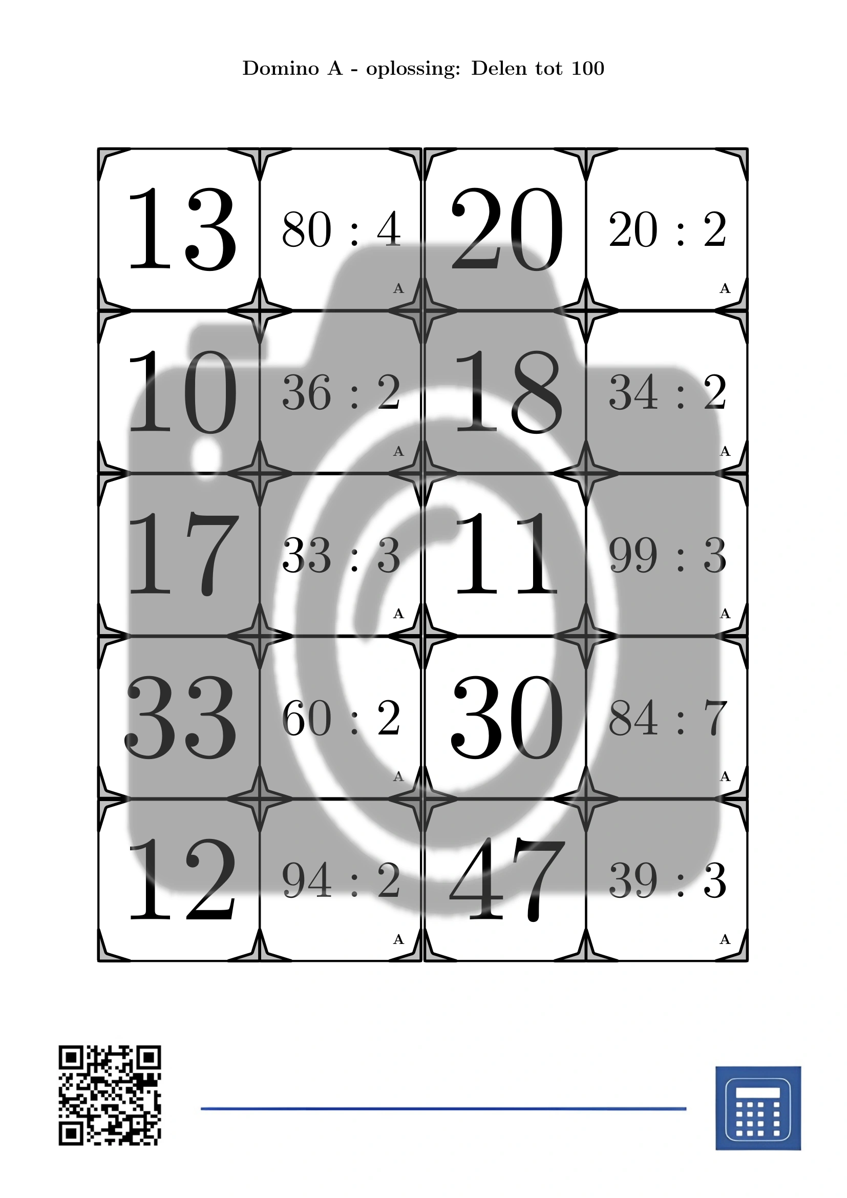 Domino: Delen tot 100 - Afbeelding 4
