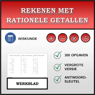 Werkblad: Rekenen met rationele getallen
