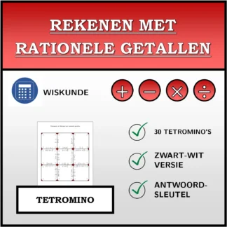 Tetromino: Rekenen met rationele getallen