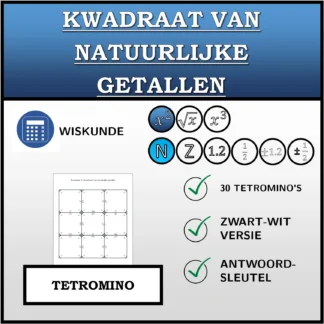 Tetromino: Kwadraat van natuurlijke getallen