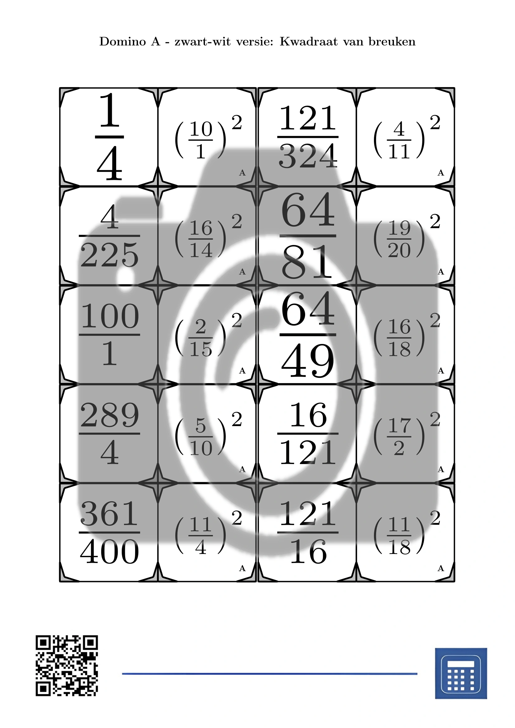 Domino: Kwadraat van breuken - Afbeelding 3