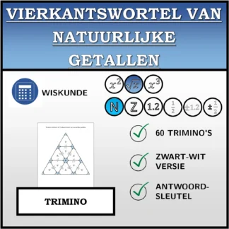 Trimino: Vierkantswortel van natuurlijke getallen