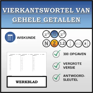 Werkblad: Vierkantswortel van gehele getallen