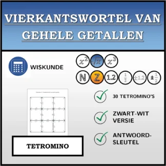 Tetromino: Vierkantswortel van gehele getallen