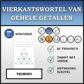 Trimino: Vierkantswortel van gehele getallen