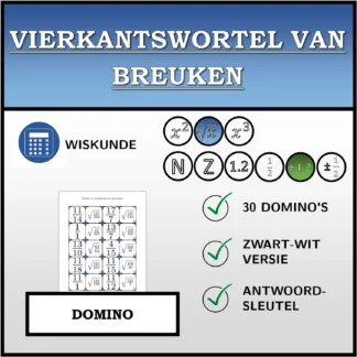 Domino: Vierkantswortel van breuken