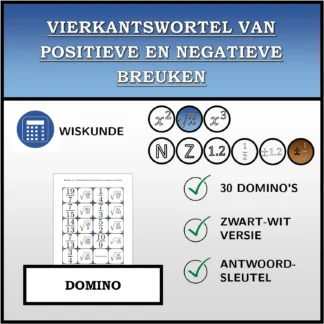 Domino: Vierkantswortel van positieve en negatieve breuken