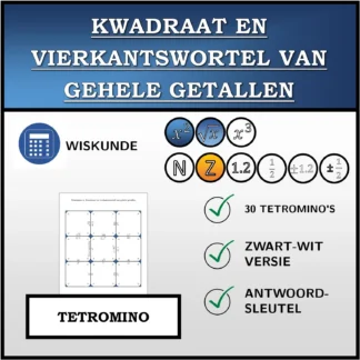 Tetromino: Kwadraat en vierkantswortel van gehele getallen